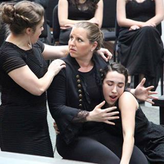  Maryland Opera Studio students performing.
